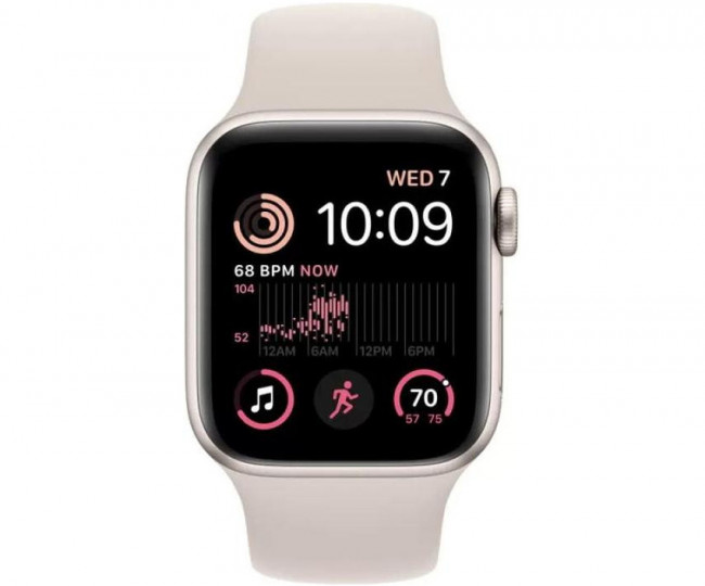 Apple Watch SE 2 GPS 44mm Starlight Aluminum Case with Starlight Sport Band (MNJX3) б/в